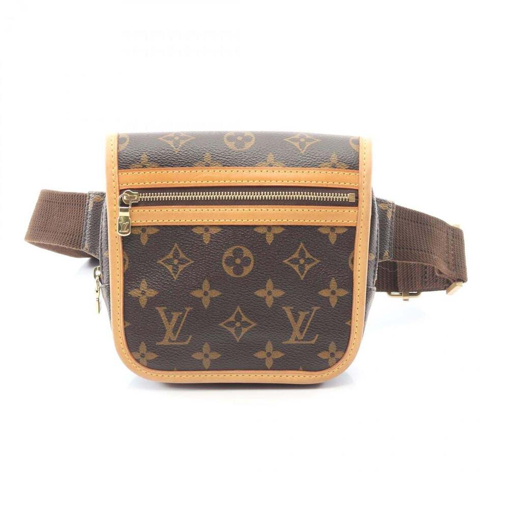 LOUIS VUITTON Authentic Brown Monogram Leather Fanny Pack